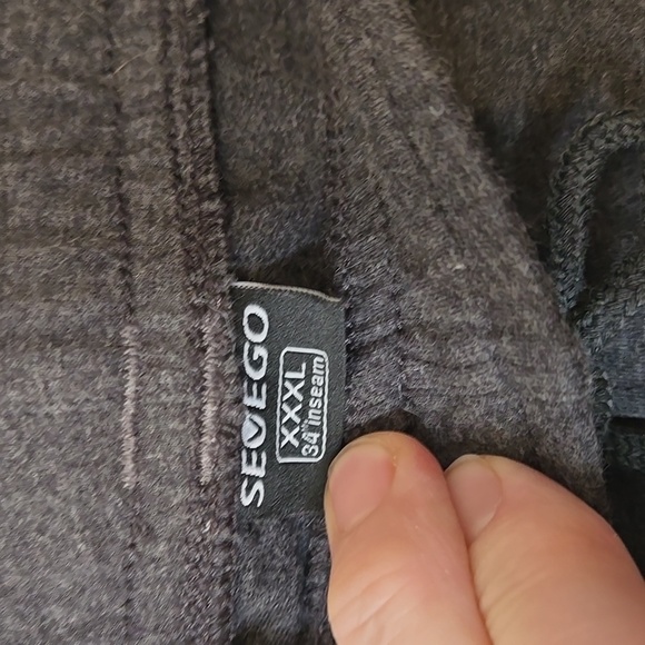 Sevego, Joggers, XXXL, 3XL, 34" Inseam, Pockets, Knit, Quality Fabric, Grey - Picture 3 of 13
